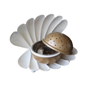 Prêt à l'emploi Brûleur d'encens Bakhoor arabe de style moderne en stock Mabkhar en bois poli doré et diffuseur de plateau à vendre - Product Image 6