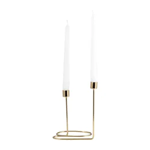 Centre de table de mariage, support de chandelier en métal pour bougies en vrac, support de bougie fantaisie, nouveau design - Product Image 2