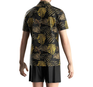 OEM séchage rapide hommes pour T-shirts polo Design personnalisable solide à manches courtes tissu tricoté Street Beach Wear motif 220 grammes - Product Image 6