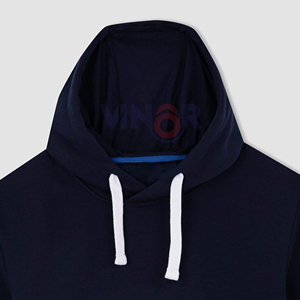 Sudadera con Capucha Casual para Hombre, 100% Algodón, Forro Polar, Logotipo Personalizado Bordado, Invierno, Ecológica, Transpirable, 2 Piezas - Product Image 6