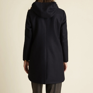 Manteau élégant long en mélange de laine tissé coupe-vent et respirant pour femme – Nouvelle collection hiver, chaud et tendance - Product Image 4