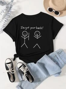 Camiseta corta personalizada para mujer, sencilla, ligera, transpirable, para Fitness, camisetas cortas 100% de algodón orgánico con cuello redondo para mujer - Product Image 5