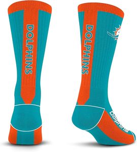 Chaussettes de sport des Vikings du Minnesota, violet et or, en polyester, motif mascotte, durables, vêtements d'équipe, grand motif brodé, lavables en machine, Arizona - Product Image 4