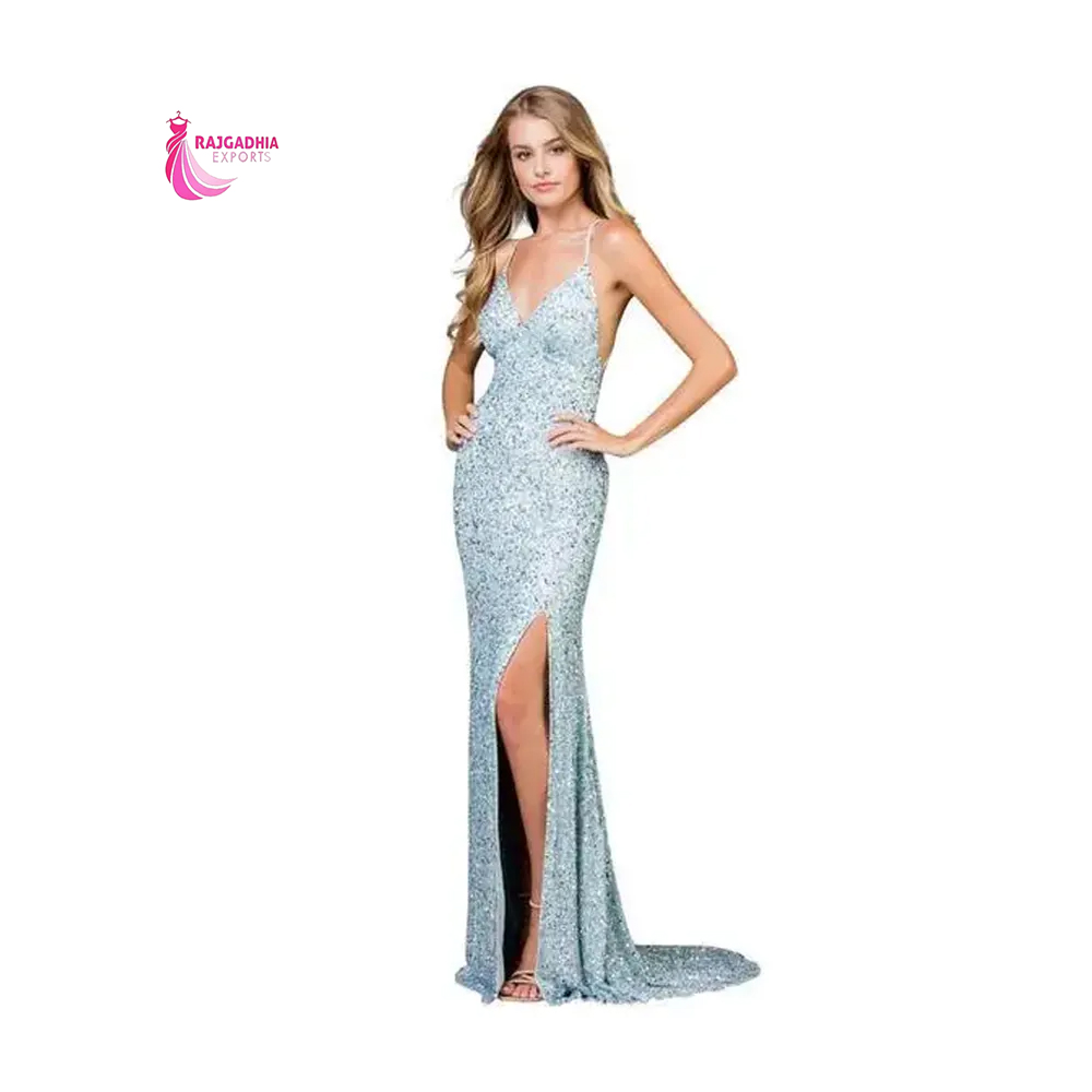 Evening Gowns Sexy One Shoulder Prom Dress For Lady Beaded Evening Gown For Women