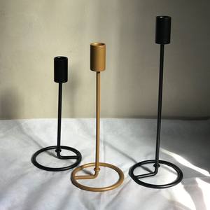 Bougeoir style nordique moderne, chandelier en métal, support de bougie de luxe pour décoration de maison - Product Image 6