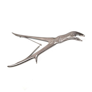 คีมตัดกระดูกสแตนเลสแบบโค้ง ใช้ซ้ำได้ สีเงิน สำหรับการผ่าตัดทั่วไป ราคาขายส่ง - Product Image 5
