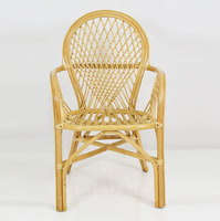 Chaise de salle à manger moderne Javana avec housse amovible - Matériel en rotin/osier pour la maison, le bureau, l'appartement et l'hôtel