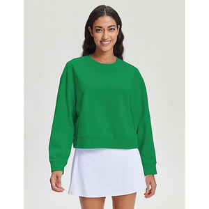 Sweat-shirts pour femmes en coton mélangé extensible, confortables, doux, souples, coupe décontractée, légers, en vente - Product Image 4