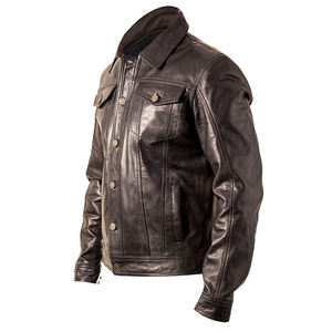 Diseña tus propias chaquetas de cuero a la moda Chaqueta de cuero de alta calidad para hombre al mejor precio Chaqueta de cuero/trabajo de manga larga - Product Image 2