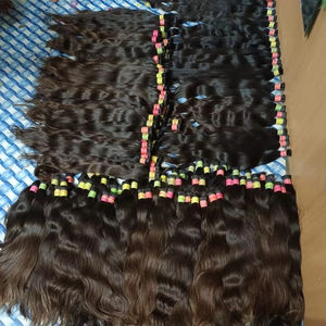 Vente en gros de haute qualité vierge indienne cuticule alignée extensions de cheveux humains bruts fournisseur de faisceaux de cheveux de qualité - Product Image 1