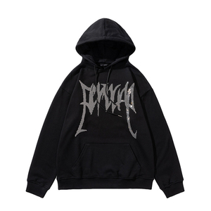 Sudadera con Capucha para Mujer, Antiarrugas, Transpirable, de Invierno, con Estampado Gráfico, Holgada, 100% Algodón - Product Image 5