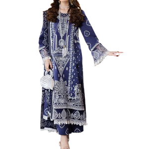 Traje de Vestir para Mujer con Estampado Digital para Venta al por Mayor en Talla Adulta 2025 Shalwar Kameez Pakistaní Vestido de 3 Piezas - Product Image 1