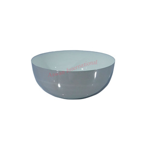 Cuenco de Flores de Metal Gris Personalizable Hecho a Mano, Vajilla Decorativa de Lujo para Bodas, Ecológica y de Alta Calidad, Pulida - Product Image 1