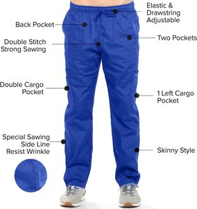 . Élégant unisexe gommage ensembles hôpital infirmière médecin uniformes chirurgical médical vêtements de travail survêtement pantalon haut Logo personnalisé en gros - Product Image 4