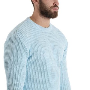 Pull pour homme avec LOGO personnalisé Pull à motif jacquard Tricots Hiver Pull à col rond Pull tricoté Design Pull décontracté personnalisé pour homme - Product Image 3