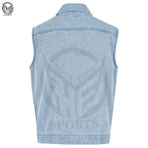 High Quality <b>Women's</b> Denim <b>Vest</b> Formal Casual Winter Apparel Vintage Button Decoration <b>Knitted</b> Breathable Custom Logo Fast - Product Image 4