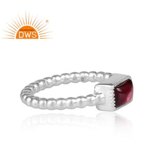 Best Selling Sterling Silver Natural Garnet Gemstone <b>Statement</b> <b>Ring</b> Custom Jewelry For Women Gift For Her - Product Image 3