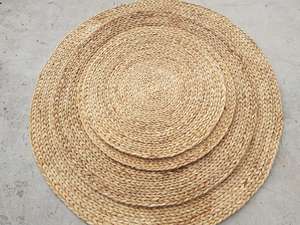 Alfombra tejida a mano versátil, alfombrilla de jacinto de agua y mantel individual, decoración clásica para el hogar, tendencia caliente 2024 - Product Image 4