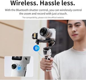 Cardán de cámara M3 para Vlogging con liberación rápida 4,0, luz de relleno de temperatura de doble color incorporada - Product Image 4