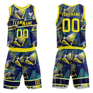 Vente flash Ensemble d'uniformes de basket-ball personnalisables pour un style respirant et en gros, créez votre propre style d'uniforme de basket-ball - Product Image 1