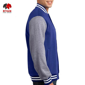 Nouveaux produits, veste à capuche pour homme de haute qualité, veste varsity avec col, couleur personnalisée, OEM sur mesure - Product Image 3