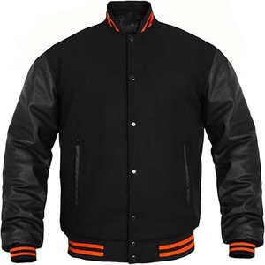 Vestes Varisty d'hiver vintage personnalisées OEM pour l'école et l'université Veste universitaire Letterman Crop pour hommes fabriquée par Dress Sports - Product Image 2