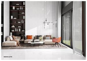 Carreaux sans fin en porcelaine brillante de qualité supérieure 600x1200 | Carreaux de sol et de mur polis grand format 24x48 | Collection de qualité d'exportation - Product Image 3