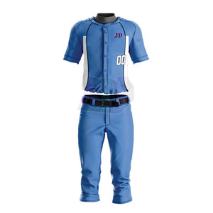 Uniformes de Béisbol con Nombre de Equipo, Logotipo y Números Personalizados, Transpirables, 100% Poliéster, Tallas y Colores Personalizados para Ropa Deportiva - Product Image 1