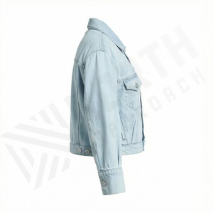 Chaqueta Vaquera de Mezclilla para Hombre, Estilo Personalizado, Color Personalizado, Cierre de Botones, Cuello Clásico, Ropa Casual de Calle, Prenda Exterior de Invierno de Alta Calidad - Product Image 3
