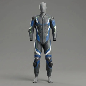 Traje de Motociclismo de Cuero de Alta Calidad, Diseño Personalizado de Dos Piezas, Impresión de Verano, Transpirable, Directo de Fábrica - Product Image 5
