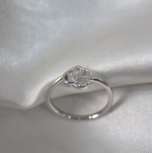 Bague de promesse de luxe en argent sterling 925 avec zircon cubique léger mariage et fête bijoux appropriés pour elle - Product Image 5