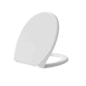 Couvre-siège de toilette universel en duroplast blanc brillant à fermeture douce - Product Image 3