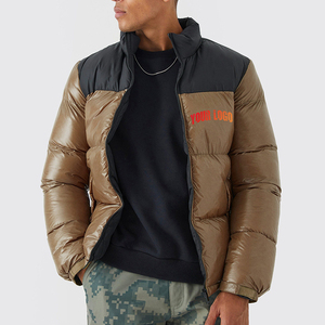 Veste coupe-vent en nylon pour homme, veste légère matelassée de type duvet avec capuche amovible, vestes matelassées pour homme - Product Image 6