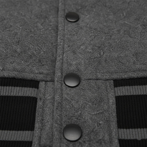 Custom <b>Men</b>’s Wool Varsity <b>Jacket</b> Blank Bomber Letterman <b>Jacket</b> with Satin Sleeves High Quality Embroidery Patchwork Streetwear - Product Image 2