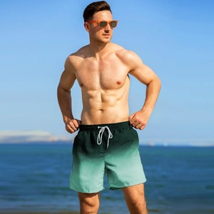 Personnalisé hommes séchage rapide plage hommes court coupe ample pantalon uni hommes maillots de bain maillots de bain vêtements extensibles Shorts pour la natation - Product Image 1
