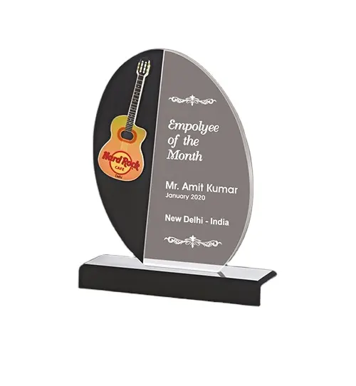 Trending Best Sale Customized Branding Wholesale Acrylic Award's Trophy Shield Custom Logo Crystal Promotional Trophy