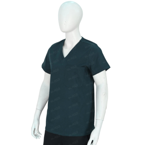 Blaze Fight Wear Premium Custom Medical Scrubs Stand Collar Manga corta Uniformes de hospital Conjuntos cómodos para todo el día - Product Image 1