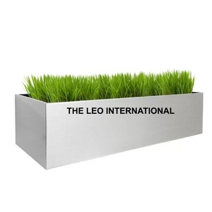 Aluminum Metal <b>Rectangle</b> Shape Shinny Polish <b>Planter</b> Fancy Style Luxury Handmade Hot Selling Highest Quality - Product Image 1