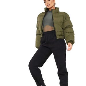 Long Sleeve Wholesale Rate Price <b>Women</b> <b>Cropped</b> <b>Puffer</b> <b>Jacket</b> Factory Made Printing Design Arrival <b>Puffer</b> <b>Jacket</b> Clothing Wear - Product Image 2