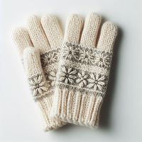 Meilleurs gants rayés en laine mérinos premium Himalaya, élégants, doux, isolants, hiver, feutrés, luxe, compatibles écran tactile, taille unique
