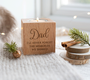 เชิงเทียนไม้ทีไลท์สำหรับบริการงานศพและรำลึกของขวัญสำหรับการให้เกียรติคนที่คุณรักหรือสัตว์เลี้ยงจากเวียดนาม - Product Image 4