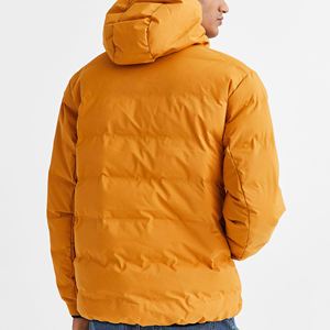 High Street hommes 100% Nylon hiver doudoune mode-amical col montant pull personnalisé broderie enduit traitement - Product Image 6