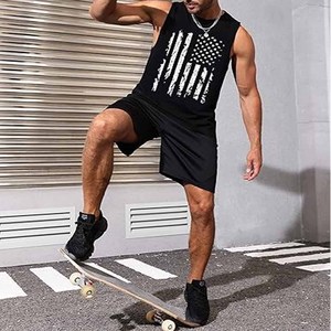 Verano al aire libre secado rápido Fitness sin mangas Hombre Tank Tops camisas gimnasio chaleco para hombres hecho por Dress Sports - Product Image 5