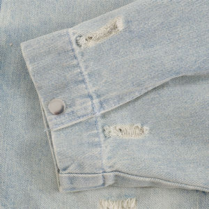 Chaqueta vaquera de moda 2025 para hombre, abrigos de alta calidad, chaqueta de trabajo vaquera, ropa de calle informal personalizada OEM - Product Image 5