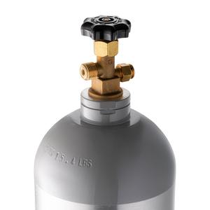 Cilindro de gas de aluminio de 10 lb (6.9 kg) para CO2, tanque para sistema de bebidas tipo Kegerator, válvula CGA320 - Product Image 6