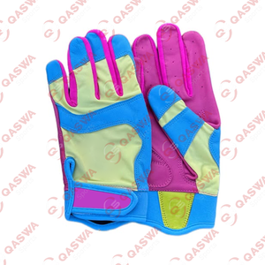 Gants de frappe de baseball professionnels personnalisés, manchette courte en cuir, durables et confortables, en vente à un prix raisonnable - Product Image 4
