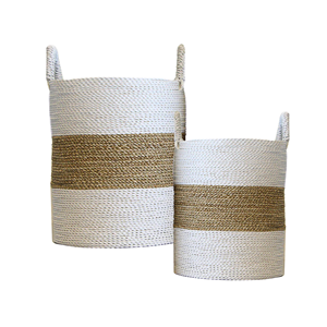 CESTA DE LAVANDERÍA PLEGABLE hecha a mano de Vietnam Durable, mejor oferta, tamaños personalizados y cesta de almacenamiento para decoración del hogar - Product Image 1