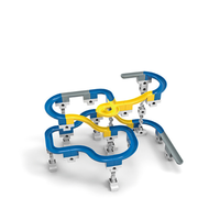 Jouet éducatif unisexe en plastique ABS, ensemble de construction de labyrinthe de voitures robots, 72 pièces, pour enfants de 5 à 7 ans, thème bâtiments modernes, U.S.L.