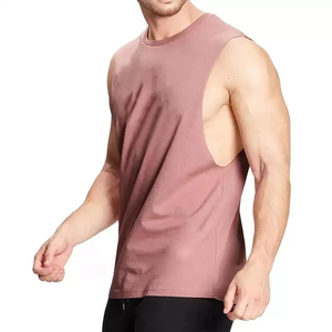 OEM calidad de servicio personalizado Unisex Vintage deportes Jerseys transpirable algodón Fitness entrenamiento tanque más tamaño hombres Casual Tops - Product Image 3