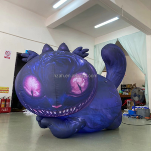 Chat du Cheshire gonflable, décoration de festival de chat de dessin animé d'<span class=keywords><strong>Alice</strong></span> <span class=keywords><strong>au</strong></span> <span class=keywords><strong>pays</strong></span> <span class=keywords><strong>des</strong></span> <span class=keywords><strong>merveilles</strong></span> pour carnaval, exposition, activité thématique ou fête - Product Image 3